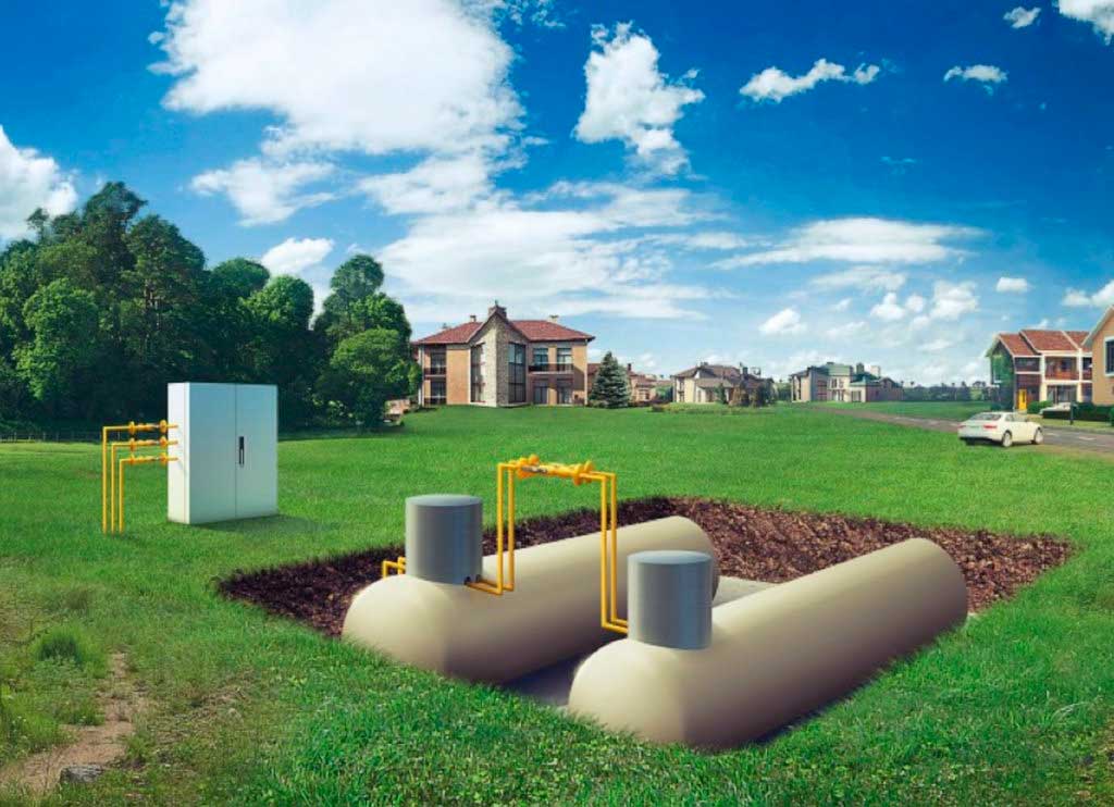 Использование газгольдеров в частном доме